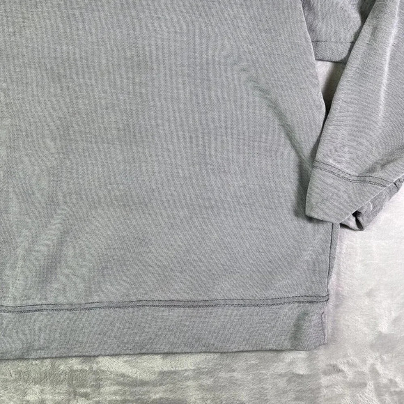 Tommy Bahama Quarter Zip Fleece Sweatshirt Men's 2XLB Grey/Blue Beachy Summer - Picture 12 of 16